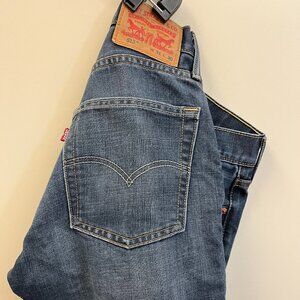Levi's 513 Slim Straight Mens Denim Jeans size 31 x 32 Blue